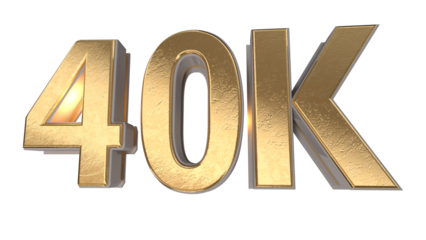 gold number 40k