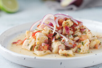 Ceviche, a fish dish of the cuisine of Peru
