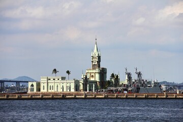 Beautiful shot of the historical architecture in Rio de Janeiro, Brazil