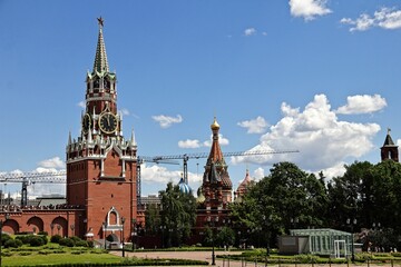 Fototapeta na wymiar Daytime view of the Kremlin in Moscow, Russia