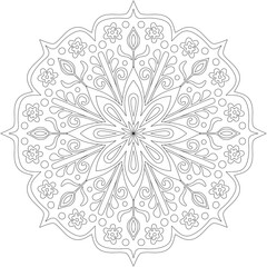 Mandala black and white