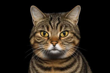 Portrait of a cute cat Generative AI