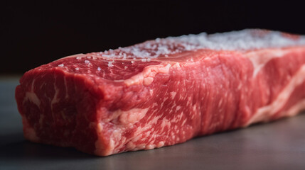 Delicious raw meat  Generative AI