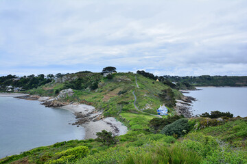 Joli paysage à la pointe de Bihit à Trébeurden en Bretagne -France