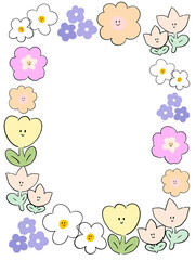 Cute Baby Shower birthday invitation greetings doodle flower character minimal