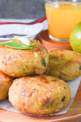 Patties, Potato Cakes Close-up