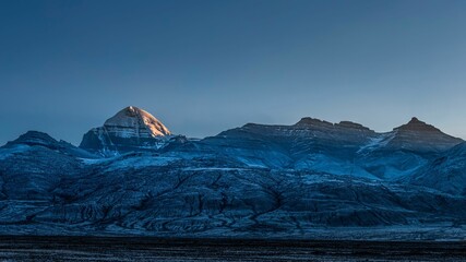 Sunrise of Mount Kailash in Taqin County, Ali Prefecture, Tibet, China