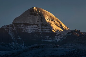 Sunrise of Mount Kailash in Taqin County, Ali Prefecture, Tibet, China
