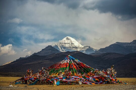 Mount Kailash in Taqin County, Ali Prefecture, Tibet, China