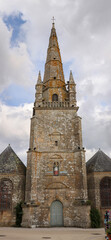 Fototapeta na wymiar Church of Saint Cornely in Carnac, France