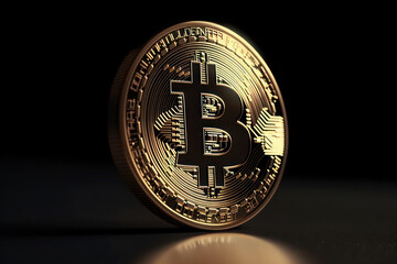 coin bitcoin. cryptocurrency, earnings online on the stock exchange, investments and securities. ai, ai generative