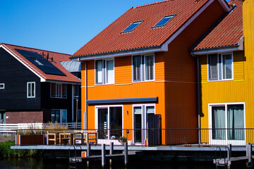 colourful house in a sunny day