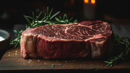 Delicious cooked stake Generative AI