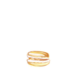 One yellow macaroon isolated on white background. Watercolor hand drawn illustration. Traditional French macaron biscuits