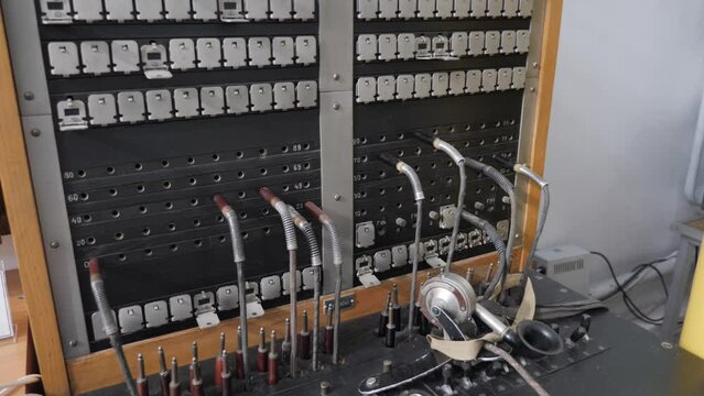 Antique Telephone Exchange Switchboard 
