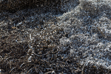 Metal chips background