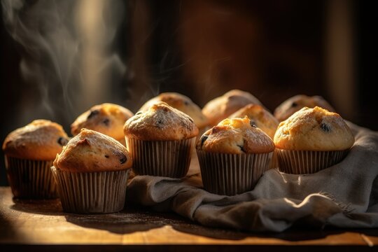Muffins a Steaming and Mouthwatering Delights