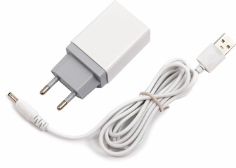 USB charger isolated on a white background
