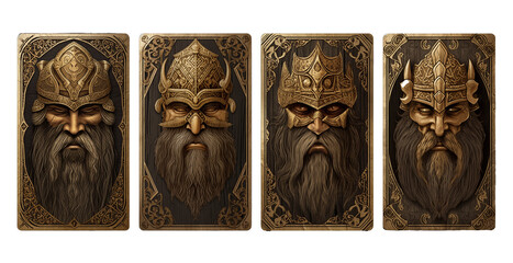 Viking Gods Playing Cards, Generated AI