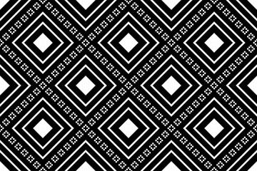 Nature vintages cross stitch traditional ethnic pattern paisley flower Ikat background abstract Aztec African Indonesian Indian seamless pattern for fabric print cloth dress carpet curtains and sarong