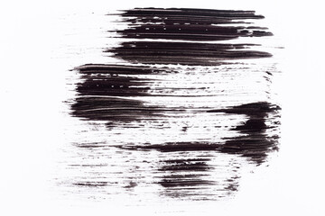 Black paint isolated on white background