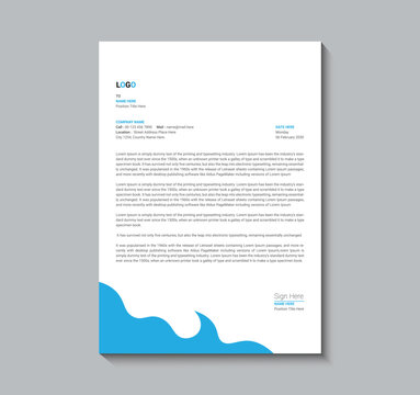 Free vector creative modern letterhead template