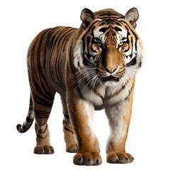 Obraz na płótnie Canvas Portrait of Tiger isolated on a transparent background