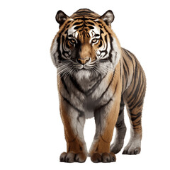Fototapeta premium Portrait of Tiger isolated on a transparent background