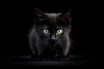 黒猫の子猫、generative Ai