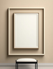 Empty picture frame with copy space for quotes, products, photos Generative AI