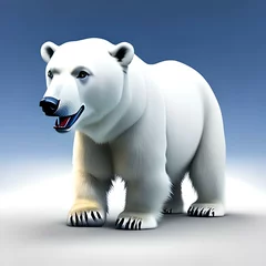 Foto op Canvas polar bears illustration design generative ai © Zyram Graphic