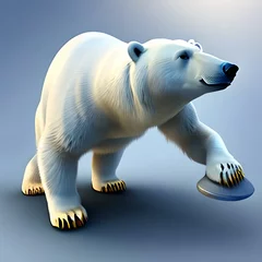 Foto op Canvas polar bears illustration design generative ai © Zyram Graphic