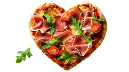 Delicious pizza with cheese and tasty combinations