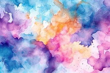 A background of abstract watercolors. (Illustration, Generative AI)
