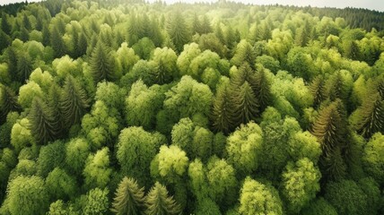 Beautiful forest background Generative AI