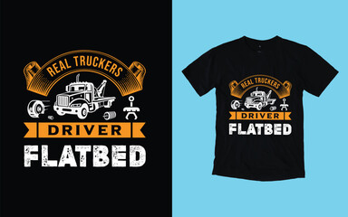 Trendy Truck driver t-shirt design, Truck driver t-shirt design vector