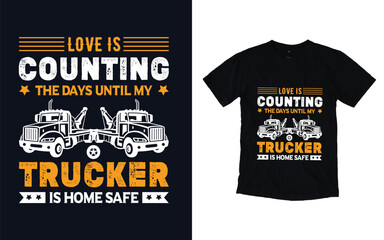 Trendy Truck driver t-shirt design, Truck driver t-shirt design vector