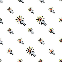 Cursor Click Icon Seamless Pattern Y_2203003