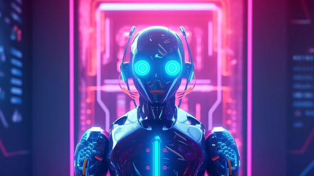 Robot, electronic and digital access, user authentication system, technology and cybernetics, cybersecurity, information security, encryption, data protection, Generated AI