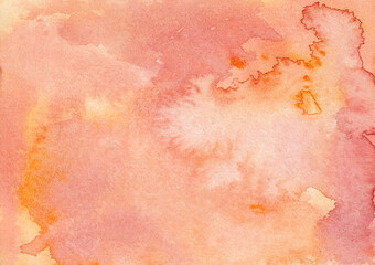 orange watercolor hand painted background