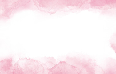 abstract watercolor background with pink color and white space. Use for background or backdrop 