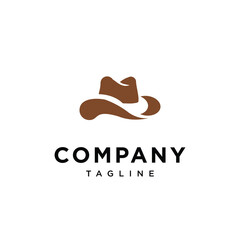 Fototapeta premium Cowboy cap logo icon vector template.eps