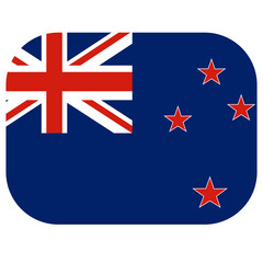 New Zealand flag in shape Flag New Zealand in shape.