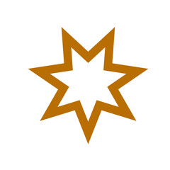 Fototapeta premium golden star icon