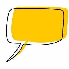 quote box frame on white background