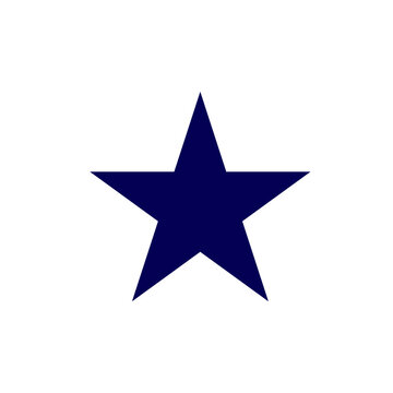 blue star on white