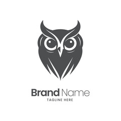 Owl logo design, owl mascot logo design, owl illustration, owl minimal logo vector,