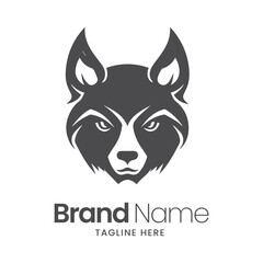 Wolf mascot logo design, wolf illustration, wolf vector design, wolf logo