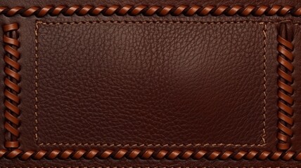 Stitched real leather Generative AI