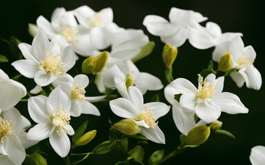 Obraz premium white flowers in the garden